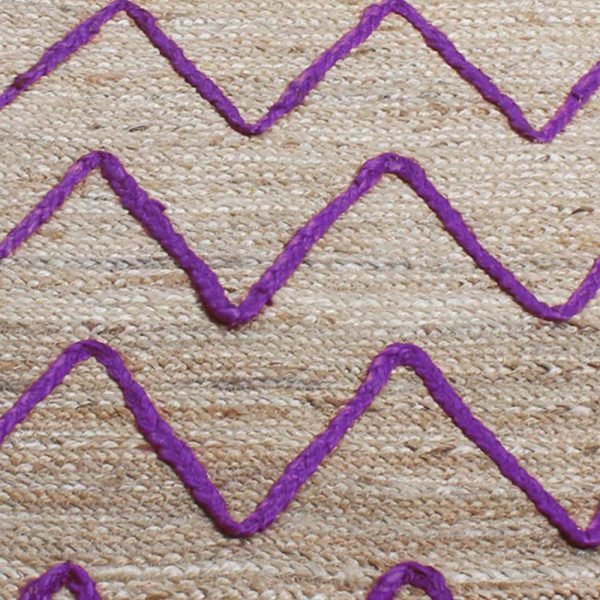 JTF 31 100% Natural Denim Jute Handmade Reversible Rug Braided s