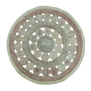 JTF 25 Jute Rug 100% Natural Jute Braided Style Runner Rug Rust