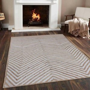 Hand Braided White Beige Jute Large Area Rug