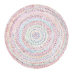 braided jute chindi rug oval rug with jute and multicolor vintag