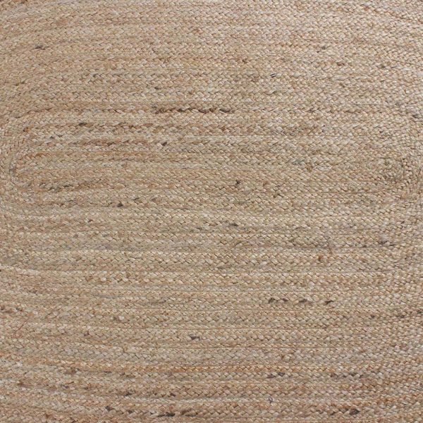 Red Beige Hand Braided Lobby Area Rug - Image 5