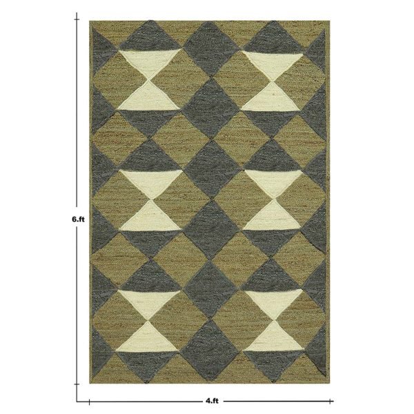 Green Hand Braided Modern Jute Area Rug - Image 6