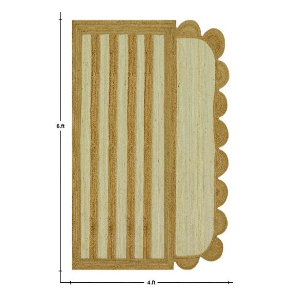 Handmade White Geometric Entryway Area Rug - Image 6