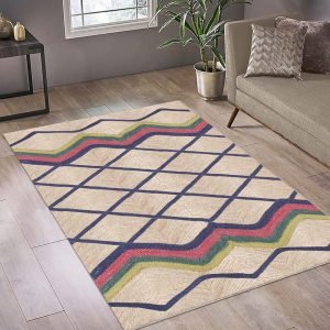 Multicolor Handmade Home Decor Jute Rug