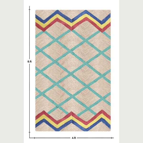 Hand Braided Geometric Outdoor Jute Rug - Image 6