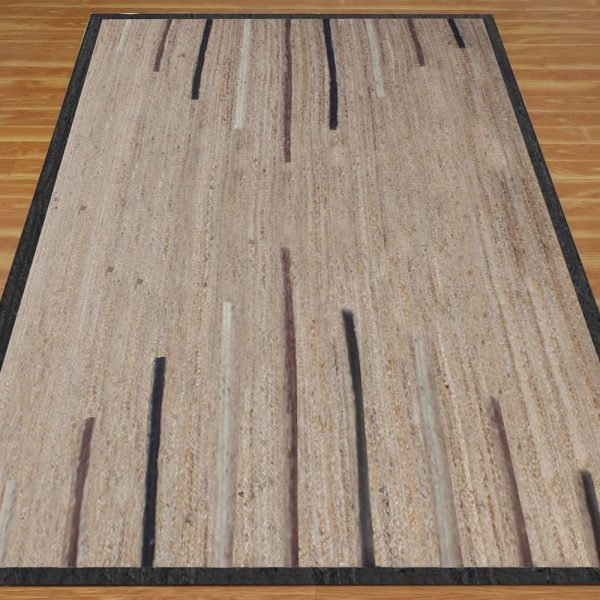 Handmade Jute Beige Geometric Home Decor Rug - Image 3