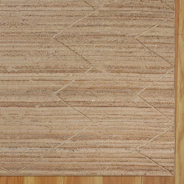Geometric Jute Beige Handmade Outdoor Rug - Image 4