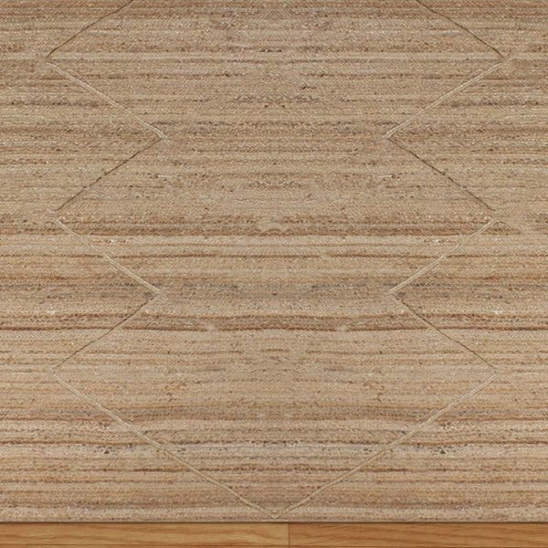 Geometric Jute Beige Handmade Outdoor Rug - Image 5