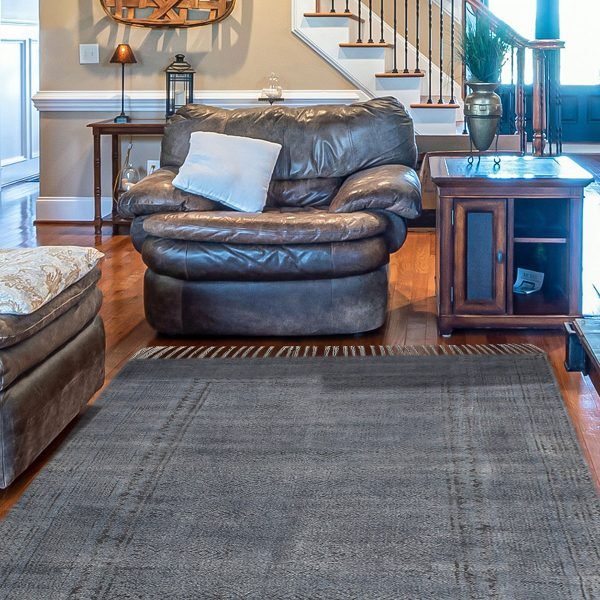 Indian Handmade Cotton Grey Home Decor Rugs - Image 2