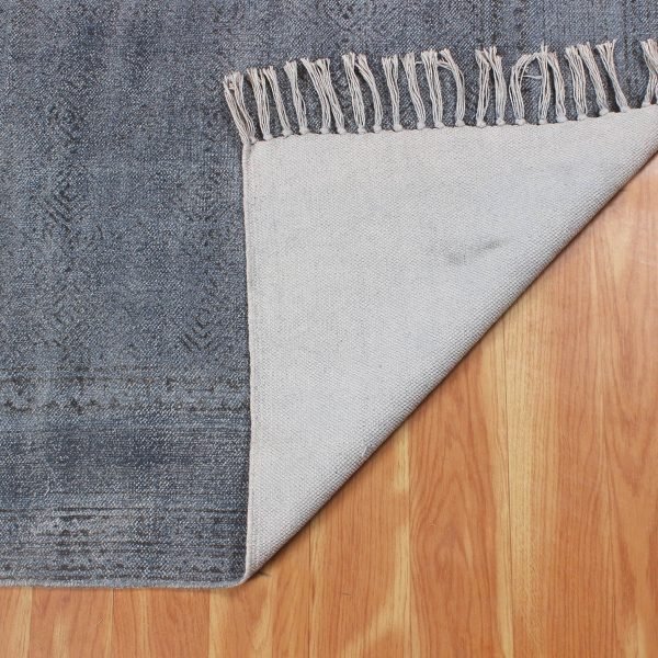 Indian Handmade Cotton Grey Home Decor Rugs - Image 4