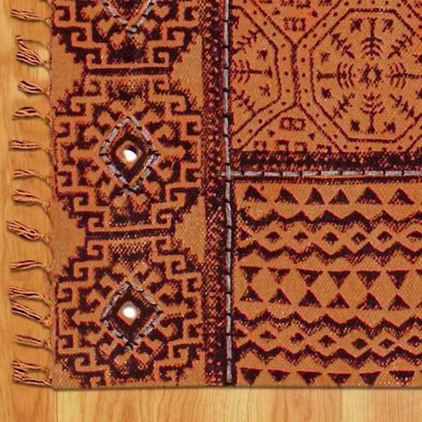 Handmade Brown Cotton Kitchen Floor Area Rug - Image 6