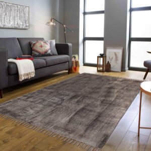 Natural Cotton Grey Home Decor Carpet