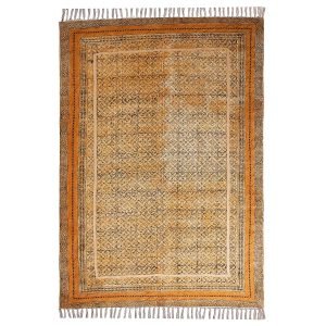 Yellow Cotton Rugs adding Charm to Living Room