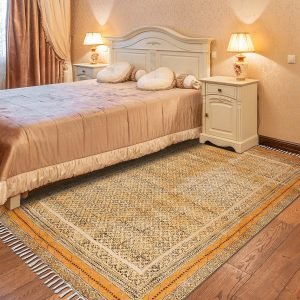 Yellow Cotton Rugs adding Charm to Living Room