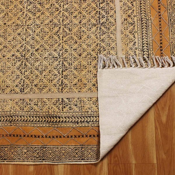 Yellow Cotton Rugs adding Charm to Living Room - Image 4