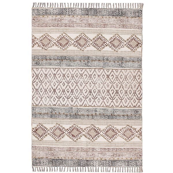Cotton Handmade Geometric Dining Area Rug