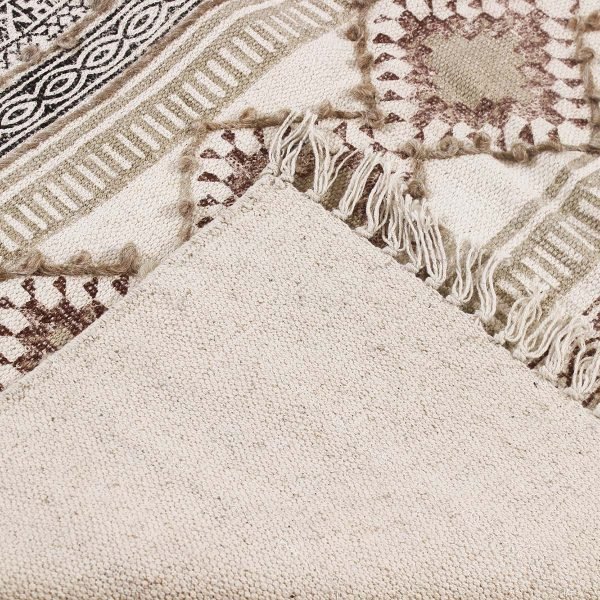 Cotton Handmade Geometric Dining Area Rug - Image 5