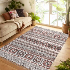 Handmade Modern Brown Cotton Rugs