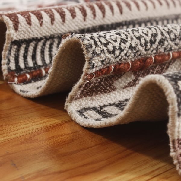 Handmade Modern Brown Cotton Rugs - Image 4