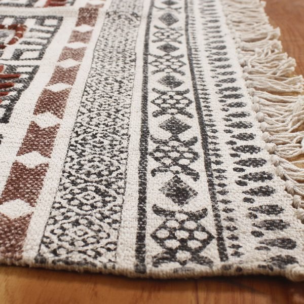 Handmade Modern Brown Cotton Rugs - Image 6