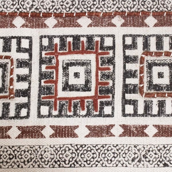 Handmade Modern Brown Cotton Rugs - Image 7