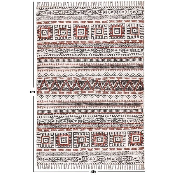 Handmade Modern Brown Cotton Rugs - Image 8