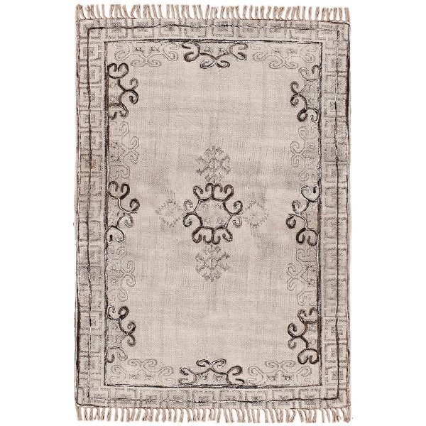 Handmade Beige Home Decor Area Cotton Rug