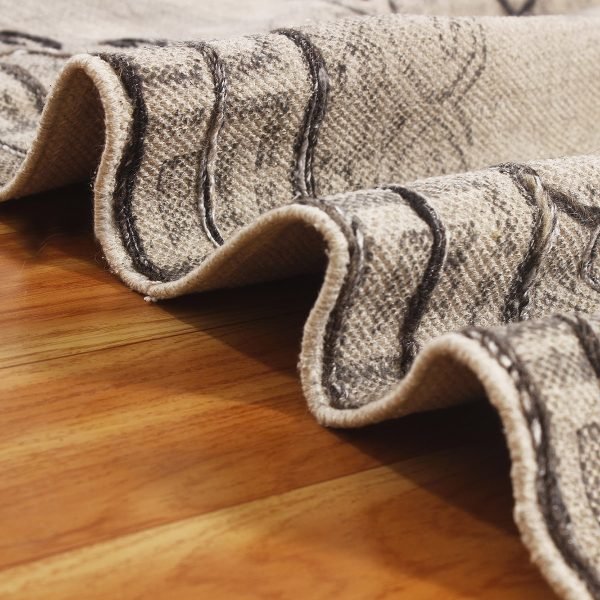 Handmade Beige Home Decor Area Cotton Rug - Image 4