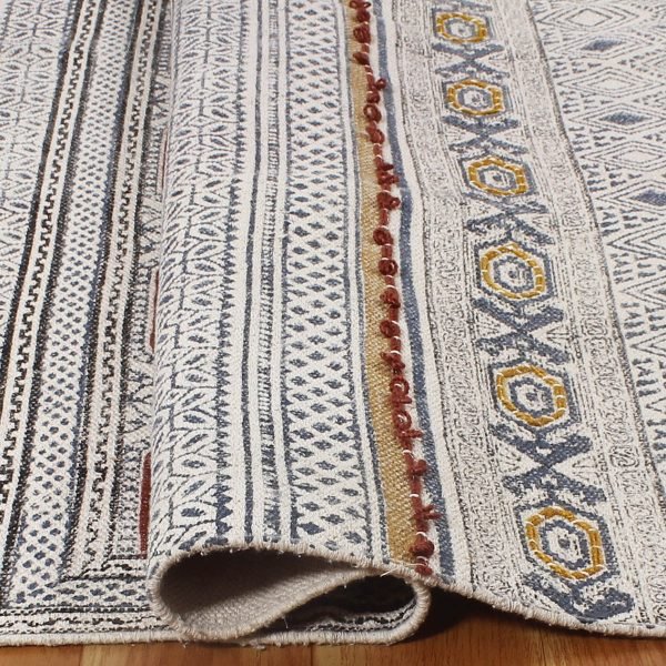 Cotton Multicolor Handmade Bedroom Carpet - Image 4
