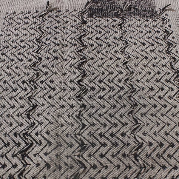 Indian Handmade Grey Cotton Rug Floor Carpet - Image 7