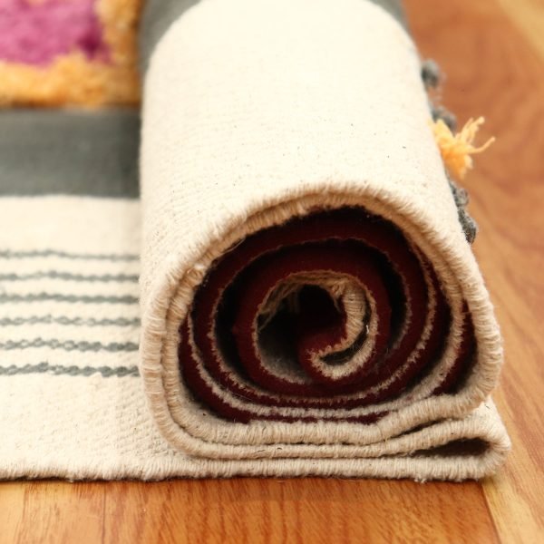 Handmade Cotton Living Room Area Rug - Image 5