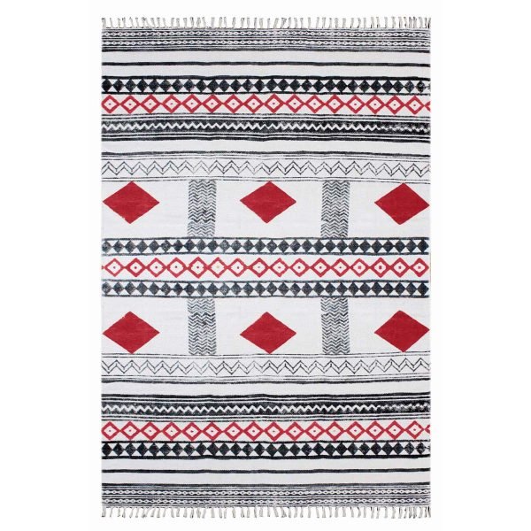Cotton Hand Block Printing Area Rug