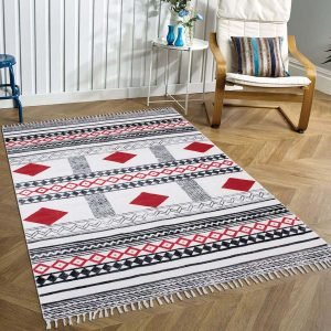 Cotton Hand Block Printing Area Rug