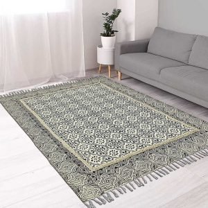 4x6 Handmade Block Printed Cotton Area Rugs