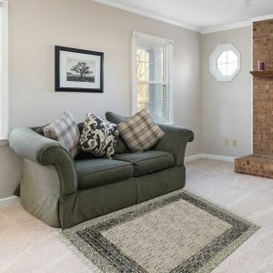 Hand Block Geometric Grey Printed Cotton Rug