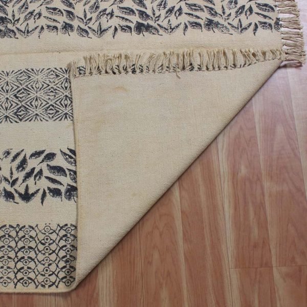 Handmade cotton flatweave Outdoor kilims dhurrie Garden yoga rug