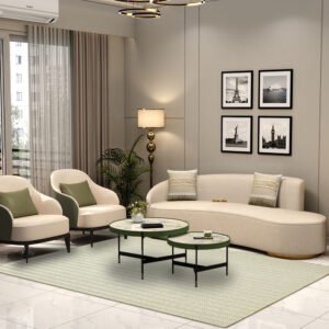 Hand Tufted Modern Beige Soft Wool Rug