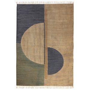 Special Offer On Hand Block Printed Blue Rug