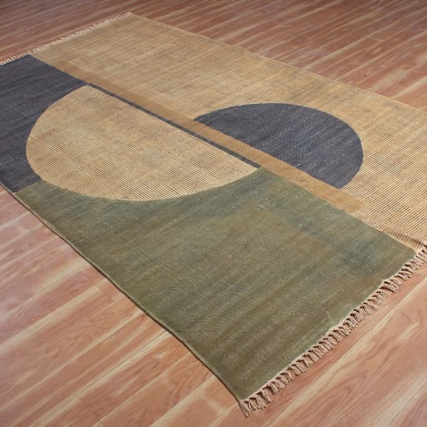 Special Offer On Hand Block Printed Blue Rug - Image 3