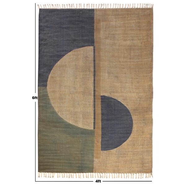 Special Offer On Hand Block Printed Blue Rug - Image 8