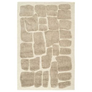 Beige Hand Tufted Wool Beautiful Area Rugs