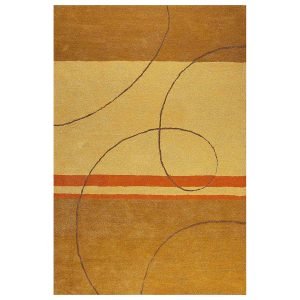 Golden yellow Hand Tufted Wool Area Rugs
