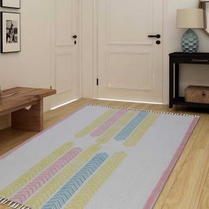 Cotton Hand Block Printed Beautiful Area Rug