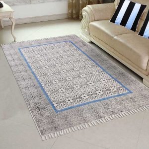 Hand Block Printed large Hall Area Cotton Rug