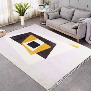Indian Cotton Dhurrie Hand Block Printed Area Rug