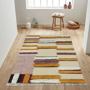 Cotton Hand Tufting work Lake House Area Rug