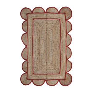 Rug Natural jute Rug Braided style Handmade Modern look living a