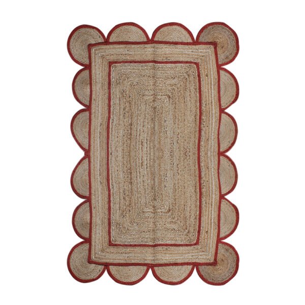 Rug Natural jute Rug Braided style Handmade Modern look living a