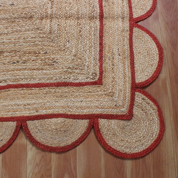 Rug Natural jute Rug Braided style Handmade Modern look living a
