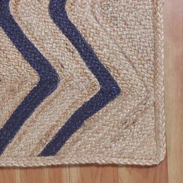 Jute Rug 100% Natural Jute Braided Style Runner Rug Rustic look